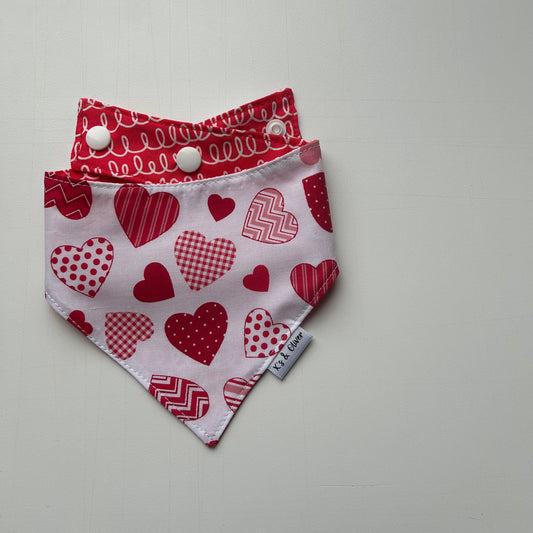 White Valentine Hearts