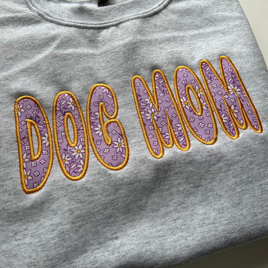 DOG MOM - Purple Floral