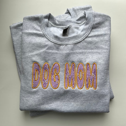 DOG MOM - Purple Floral