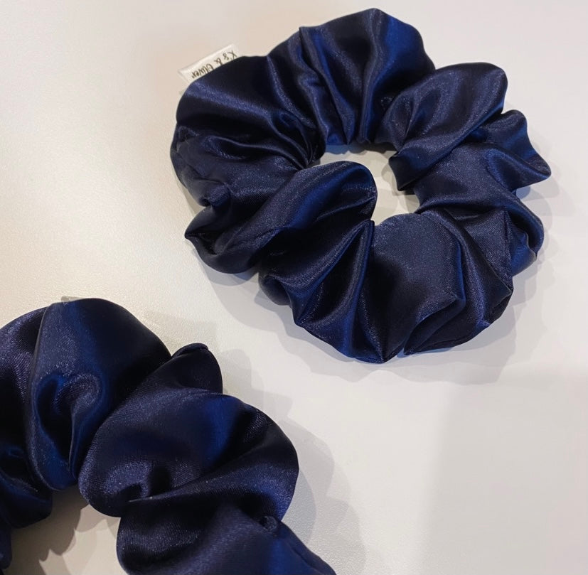 Midnight Blue Satin